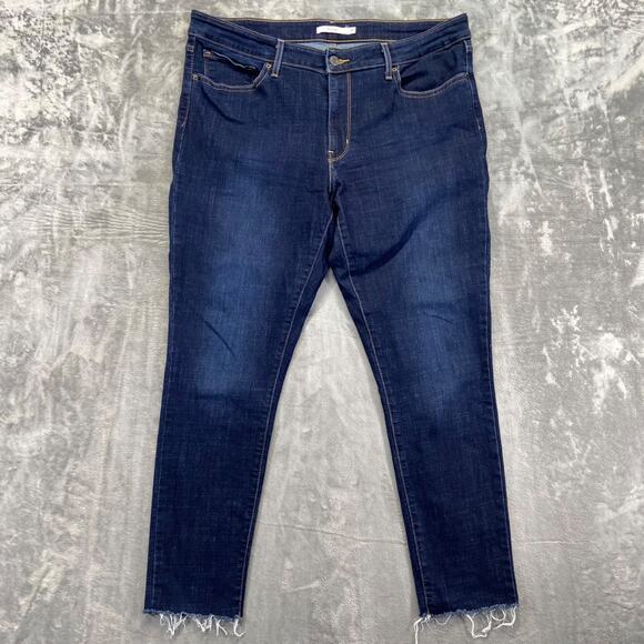 Levi's 711 Skinny Women's Jeans Size 33 Dark Wash Denim - Picture 1 of 10